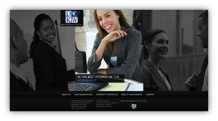 DKW Communications Website Redesign